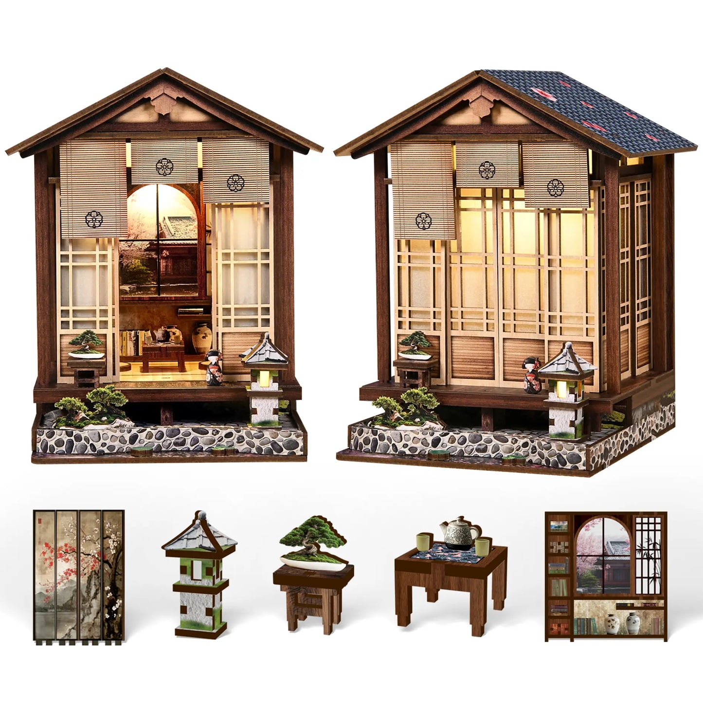 Pixie Curio DIY Miniature  Kit (Moss Lantern Tea Garden) pixieCurio
