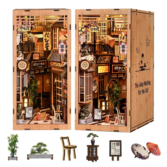 Pixie Curio DIY Book Nook Kit (Waiting Cat Alley) pixieCurio