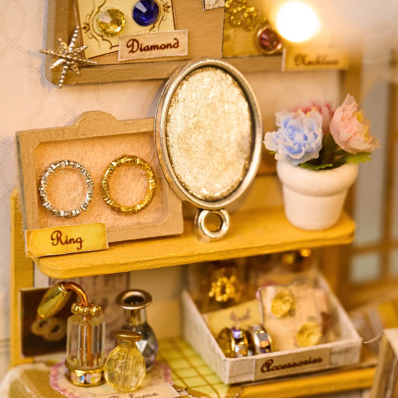 Pixie Curio Treasures Secret Jewelry Shop Miniature Kit pixieCurio