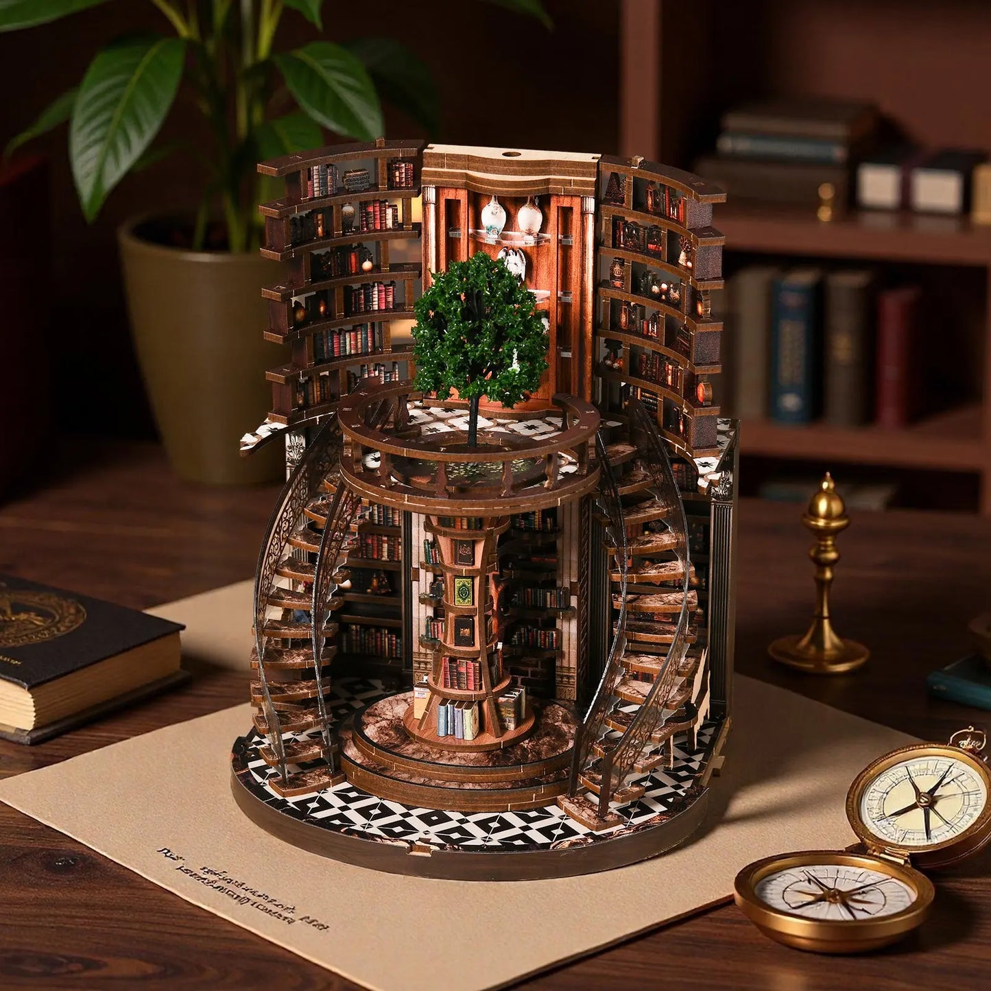 Pixie Curio DIY Book Nook Kit (Tree of Wisdom Library) pixieCurio