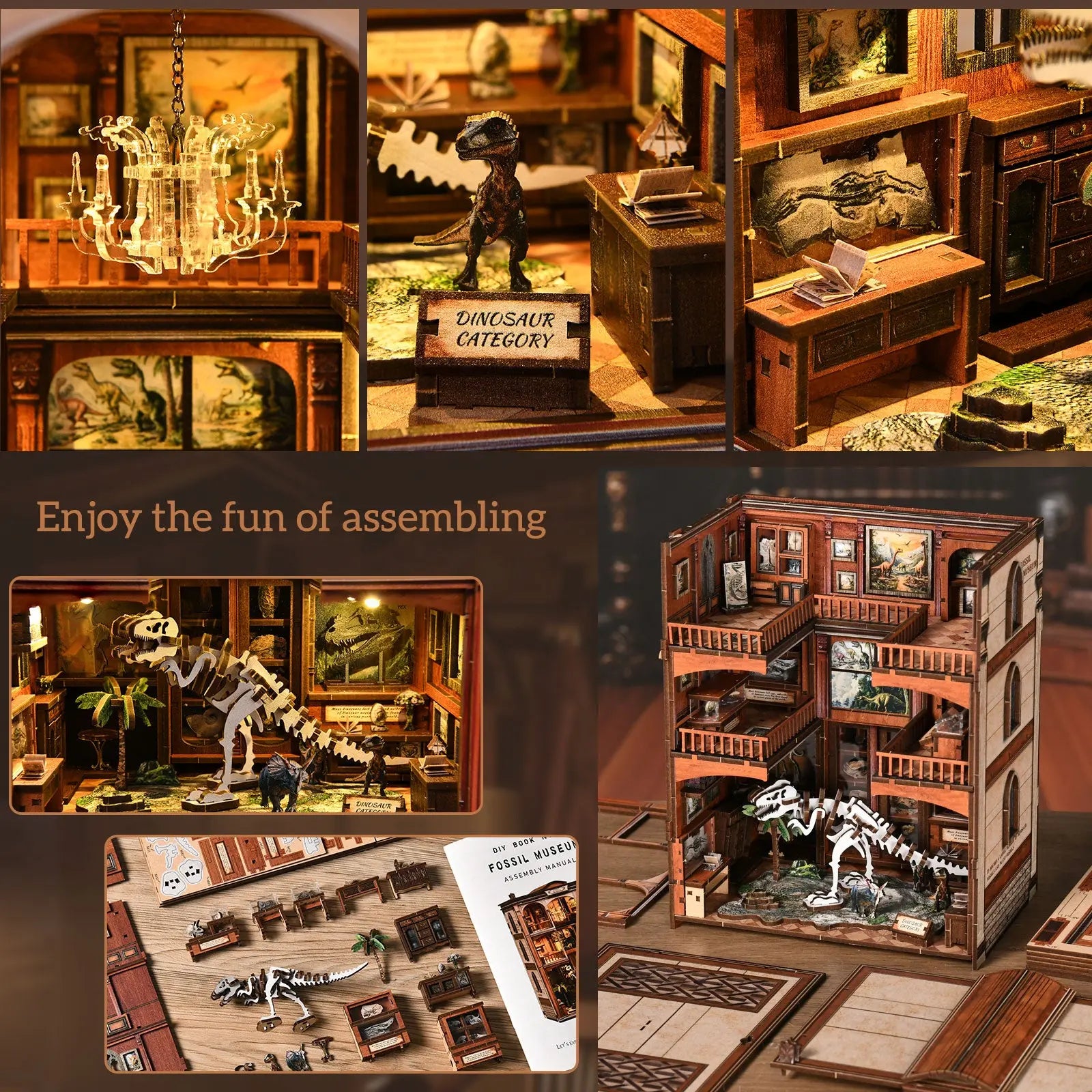 Pixie Curio DIY Book Nook Kit (Fossil Museum) pixieCurio