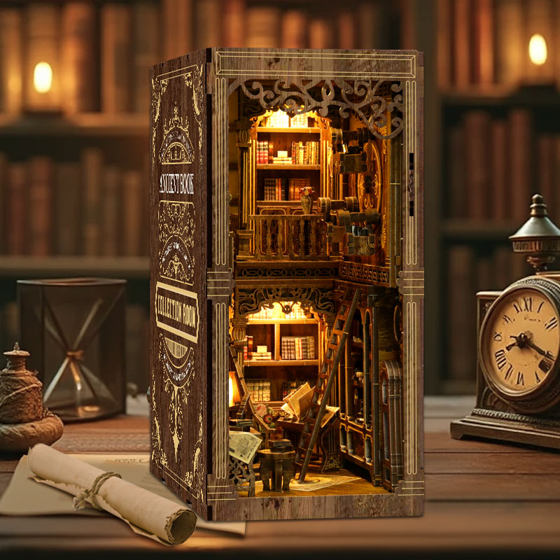 Pixie Curio DIY Book Nook Kit (Antique Book Collection Room)