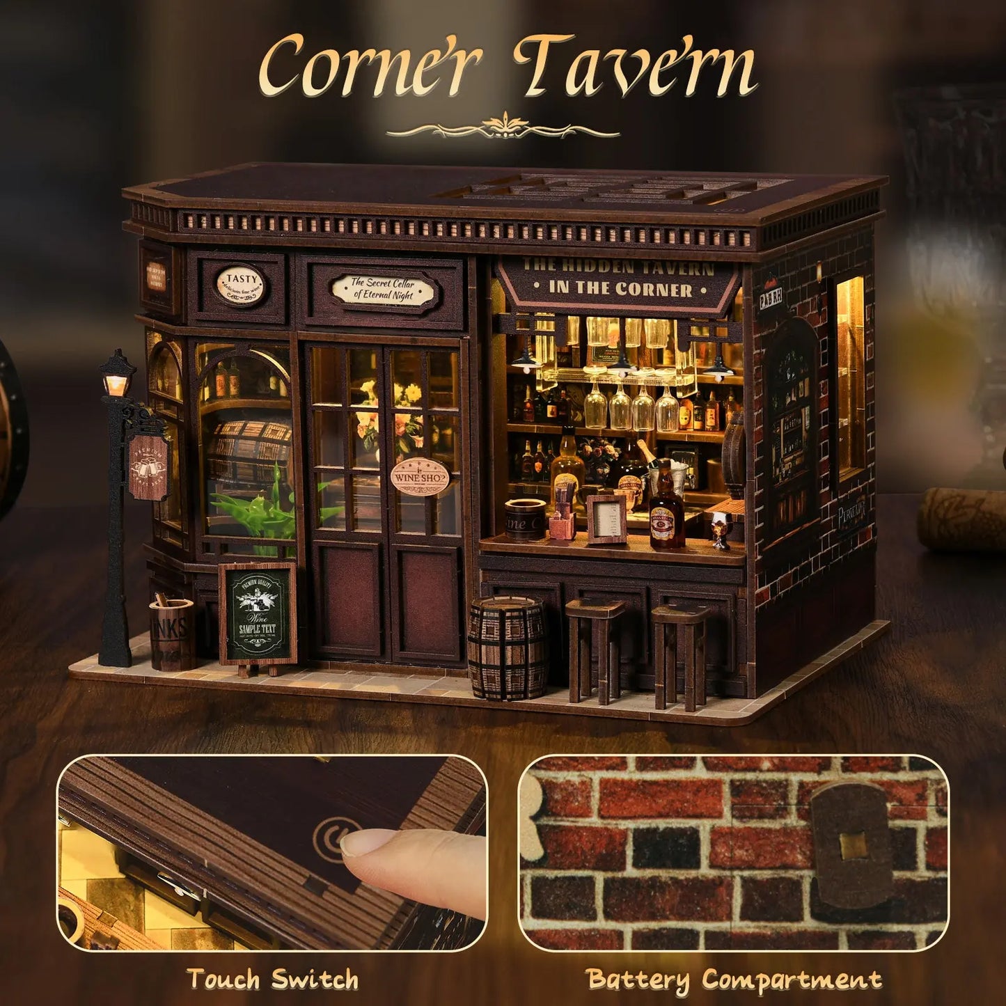 Pixie Curio DIY Miniature Kit (Corner Tavern) pixieCurio