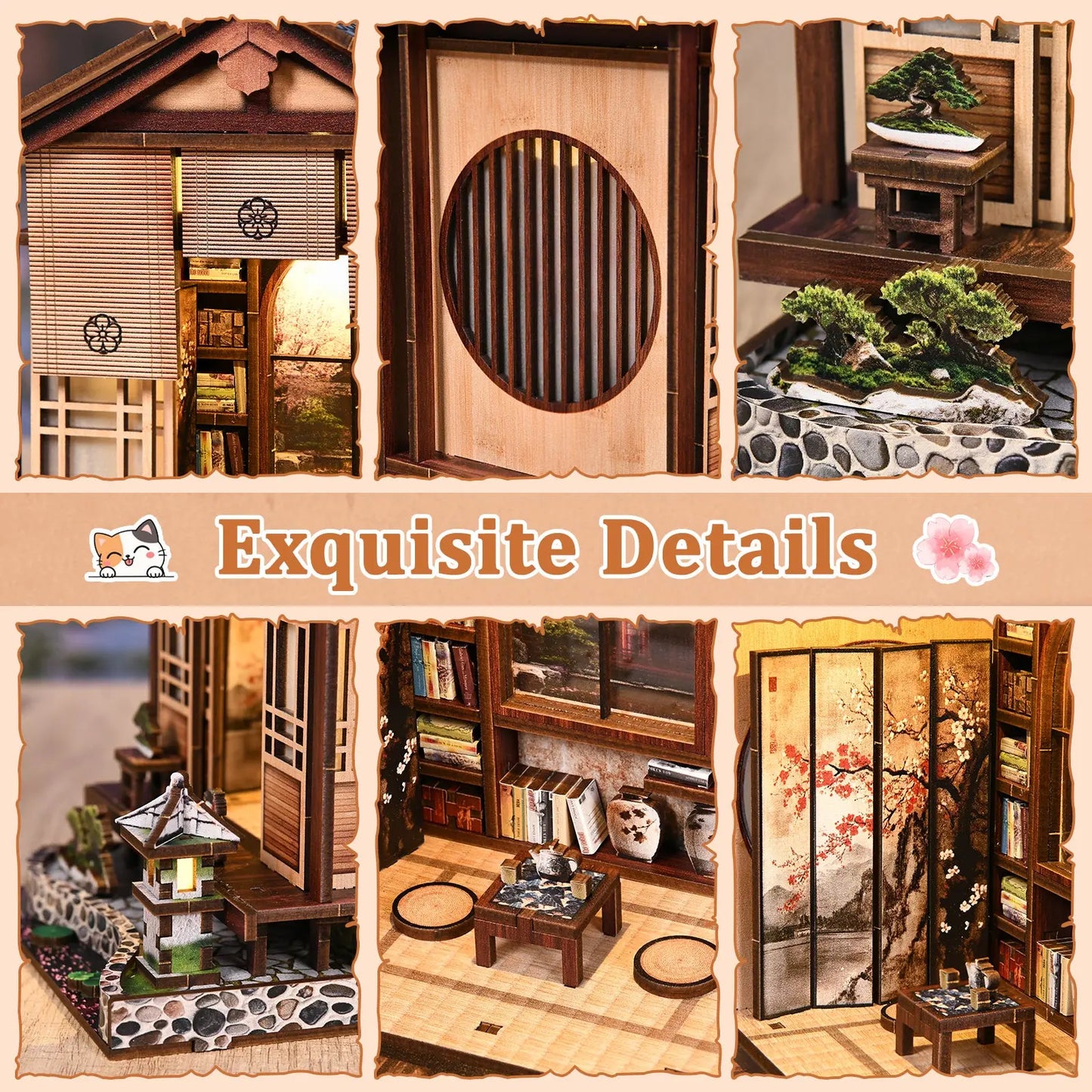 Pixie Curio DIY Miniature  Kit (Moss Lantern Tea Garden) pixieCurio