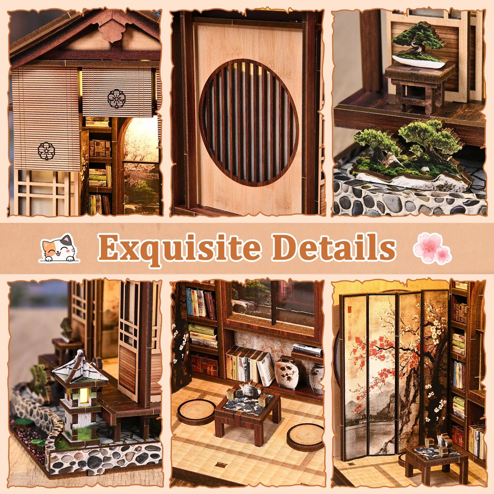 Pixie Curio DIY Miniature  Kit (Moss Lantern Tea Garden) pixieCurio