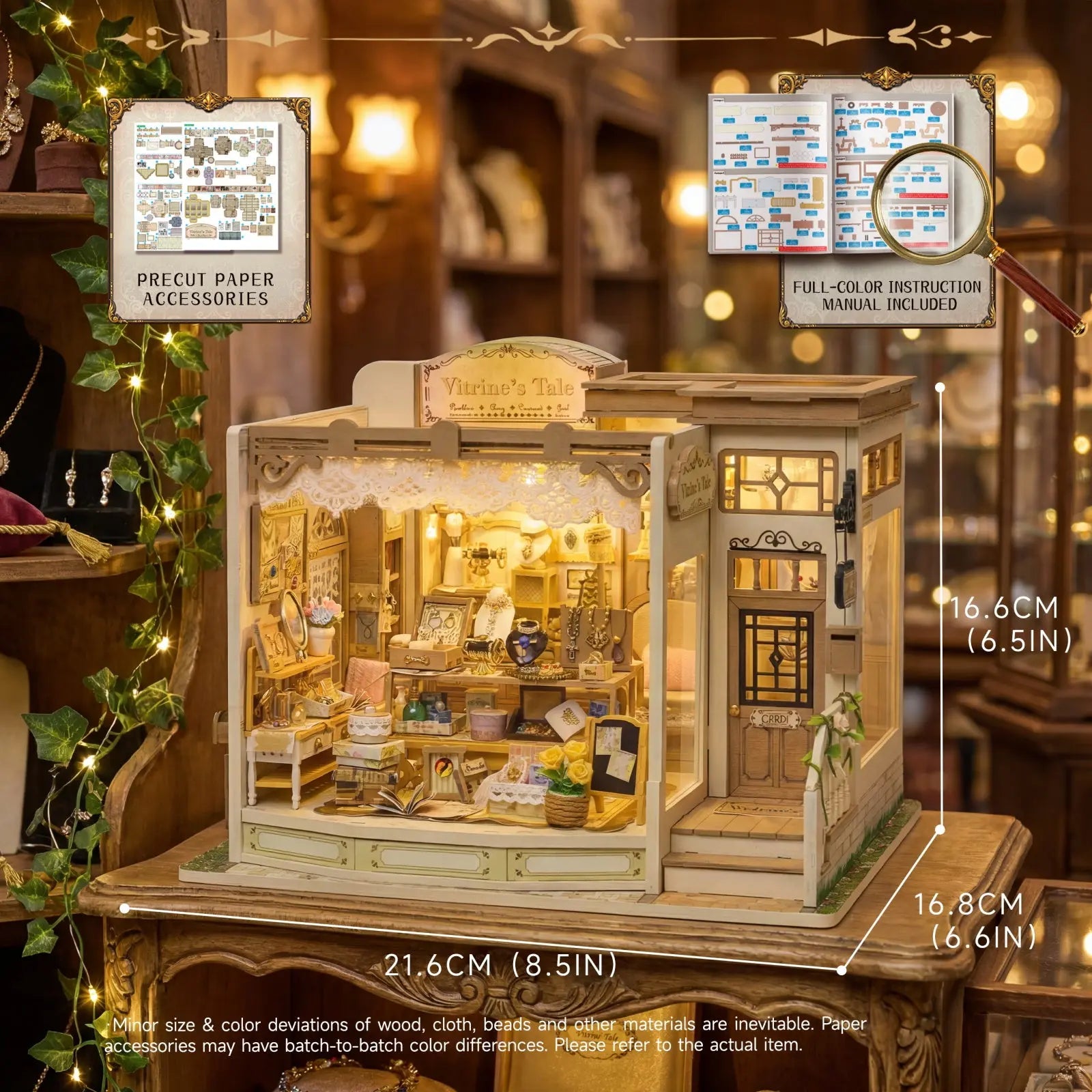 Pixie Curio Treasures Secret Jewelry Shop Miniature Kit pixieCurio