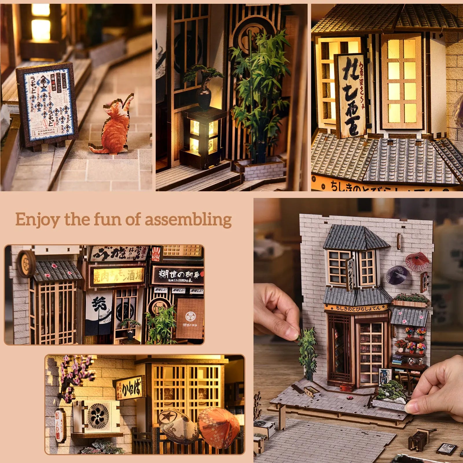 Pixie Curio DIY Book Nook Kit (Waiting Cat Alley) pixieCurio