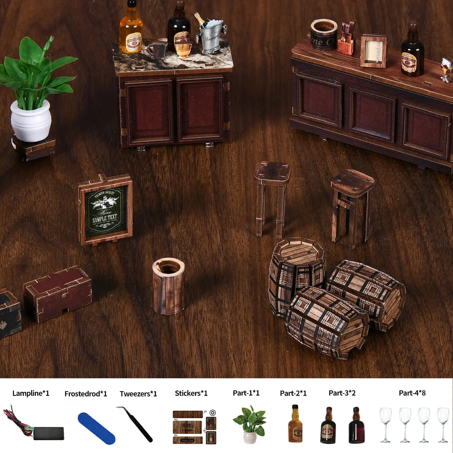 Pixie Curio DIY Miniature Kit (Corner Tavern) pixieCurio